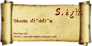 Skoda Ádám névjegykártya